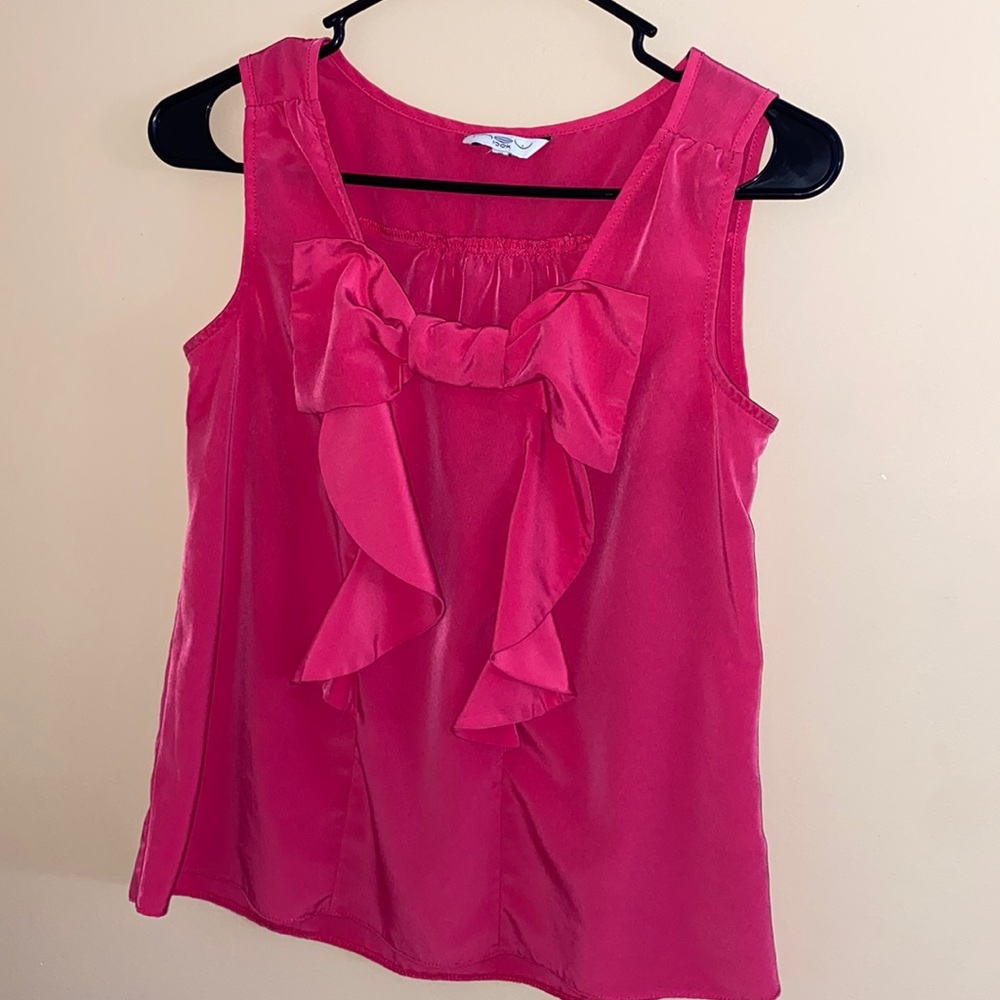 New Look sleeveless bow blouse